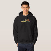 Tennis Vrouw  Retro Hoodie (Voorkant volledig)
