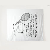 Tennis Wandkleed (Voorkant (horizontaal))