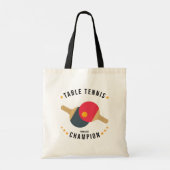 Tennis (Wannabe) Champion Funny Tote Bag (Achterkant)