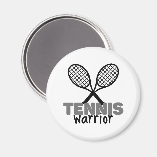 Tennis Warrior. Magneet (Voorkant / Achterkant)