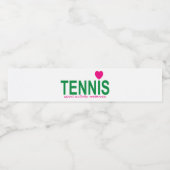 Tennis Waterfles Etiket (Enkel label)