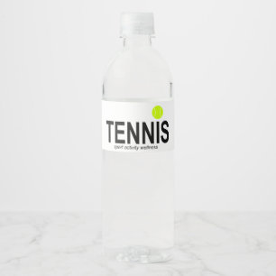 Tennis Waterfles Etiket