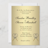 Tennis Wedding Invitations Kaart (Voorkant)