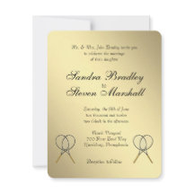 Tennis Wedding Invitations