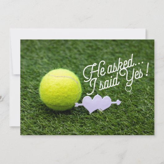 Tennis Wedding Save the Date Notice Bedankkaart (Voorkant)