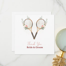 Tennis Wedding Thank You Card  Bedankkaart