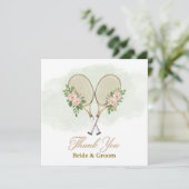 Tennis Wedding Thank You Card  Bedankkaart (Staand voorkant)