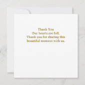Tennis Wedding Thank You Card  Bedankkaart (Achterkant)