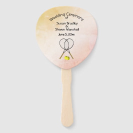 Tennis Wedding Theme Handwaaier