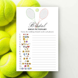 Tennis wedstrijd Bruiloftsfeest Emoji Pictionary s