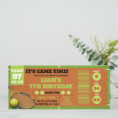 Tennis Wedstrijd Game Verjaardagskaart (Staand voorkant)
