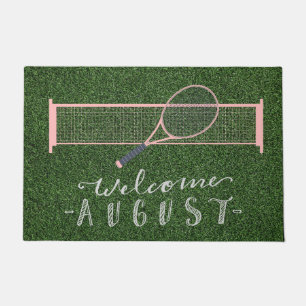 Tennis Welkom AUGUST voor Tennis Player Deurmat