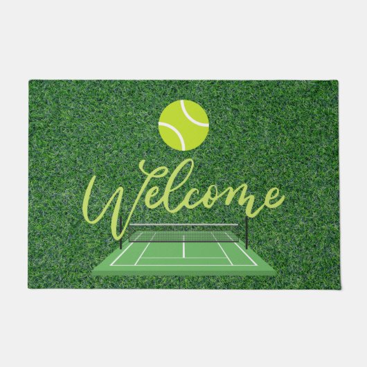 TENNIS Welkomstdeur mat Tennis player home (Voorkant)