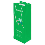 Tennis Wijn Cadeautas (Achterkant Gekanteld)