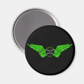 tennis. Winged. Magneet (Voorkant / Achterkant)