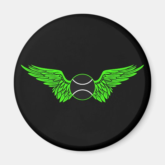 tennis. Winged. Magneet (Voorkant)