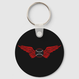 tennis. Winged. Sleutelhanger