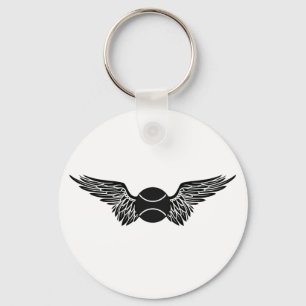 tennis. Winged. Sleutelhanger