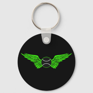 tennis. Winged. Sleutelhanger