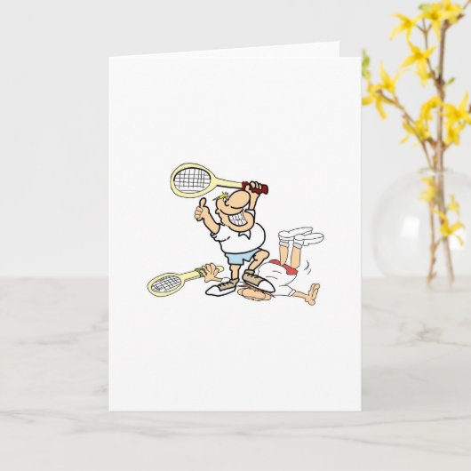 Tennis Winner Kaart (Gele Bloem)