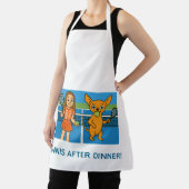 Tennis with a woman and a chihuhua schort (Insitu)