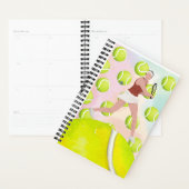 Tennis Woman Waterverf Gifts for Tennis Player Planner (Display)