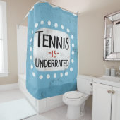 Tennis wordt onderschat douchegordijn (In situ)