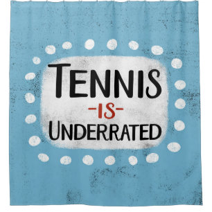 Tennis wordt onderschat douchegordijn