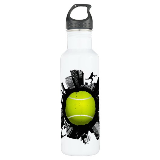 Tennis World Waterfles (Voorkant)