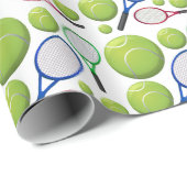Tennis Wrap Cadeaupapier (Rol Hoek)