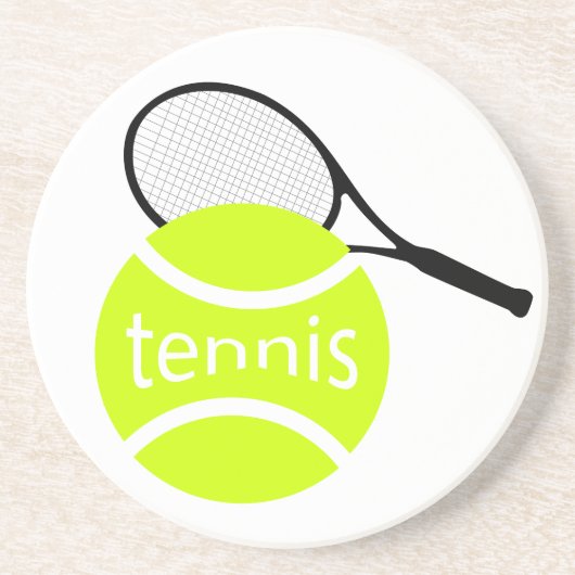 Tennis Zandsteen Onderzetter (Voorkant)
