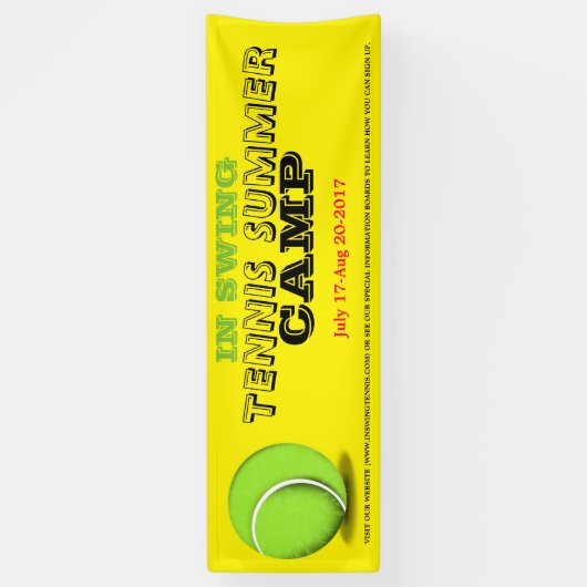 Tennis Zomerkamp Banner (Verticaal)