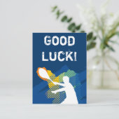 Tennisansichtkaart met de tekst 'Succes' Briefkaart (Staand voorkant)