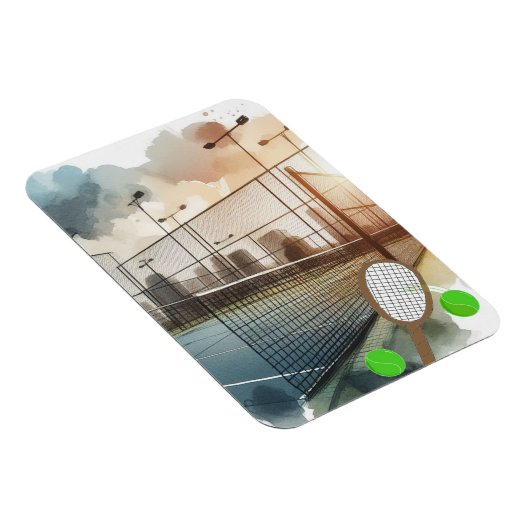 Tennisbaan en Racket Magneet (Rechterzijde)