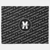 tennisbaan mijn gelukkige plek zwart fleece deken (Voorkant (Horizontaal))