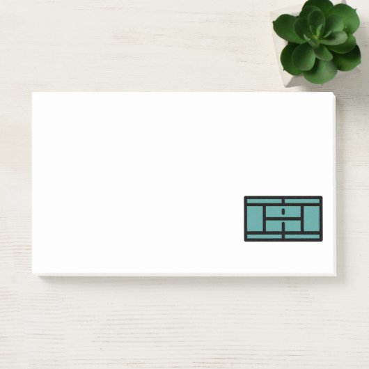 tennisbaan post-it® notes (Kantoor)