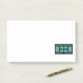 tennisbaan post-it® notes (Op bureau)