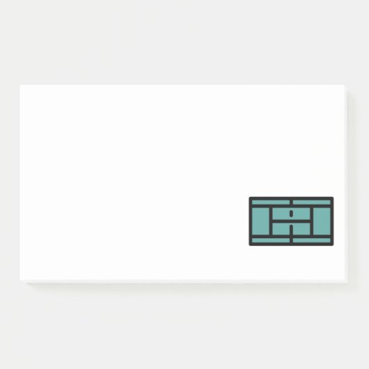 tennisbaan post-it® notes (Voorkant)