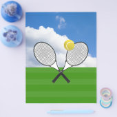 Tennisbaan & TENNIS RACKETS Flyer (Enkel)