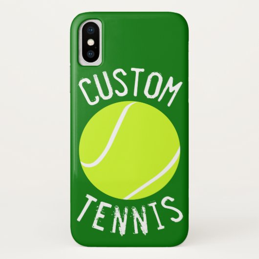 Tennisbal aangepaste tekst en kleur telefoonhoesje Case-Mate iPhone case (Achterkant)