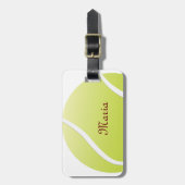 tennisbal bagagelabel (Voorkant verticaal)