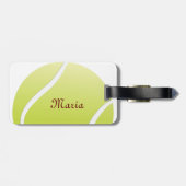 tennisbal bagagelabel (Achterkant horizontaal)