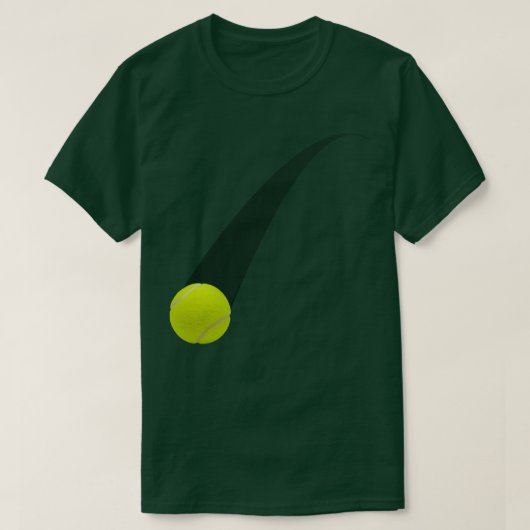 Tennisbal bewegende beweging t-shirt (Design voorkant)
