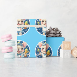 Tennisbal Blauw thema voor Boy Baby shower Cadeaupapier