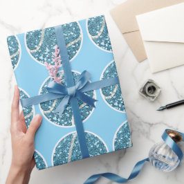 Tennisbal Blauw thema voor Boy Baby shower Cadeaupapier