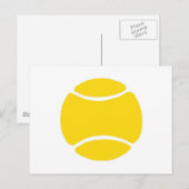 Tennisbal Briefkaart (Voorkant / Achterkant)
