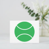 tennisbal. briefkaart (Staand voorkant)