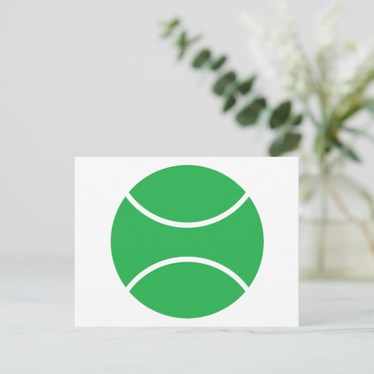 tennisbal. briefkaart (Staand voorkant)