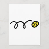 Tennisbal Briefkaart (Voorkant)