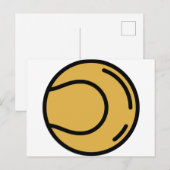 tennisbal briefkaart (Voorkant / Achterkant)